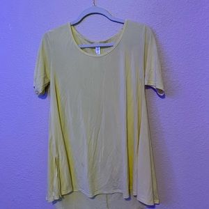 lularoe yellow tshirt dress